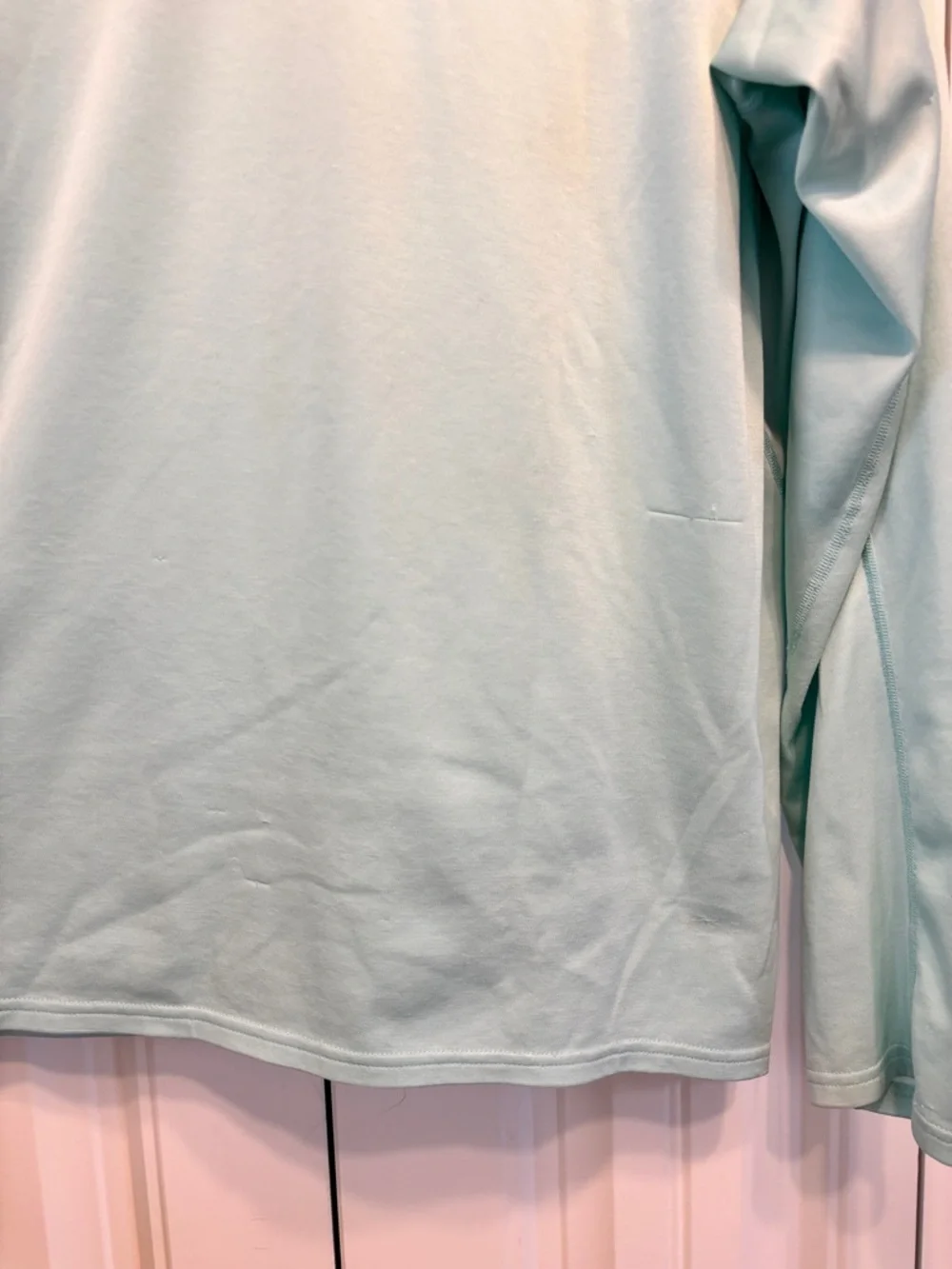 Patagonia Light Aqua Pullover Long-Sleeve Shirt with Zip Pocket - Picture 7 of 7